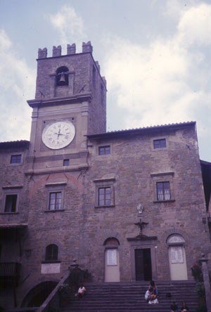 Cortona clock tower