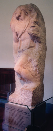 Michelangelo's "dying slave" sculpture