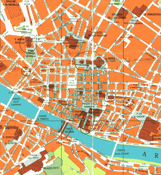 Map of Florence