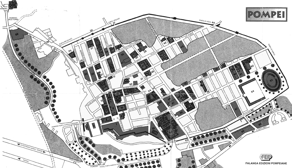 map of Pompeii