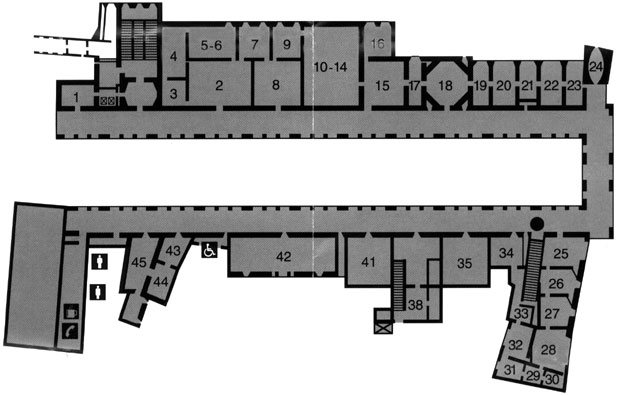 Uffizi map
