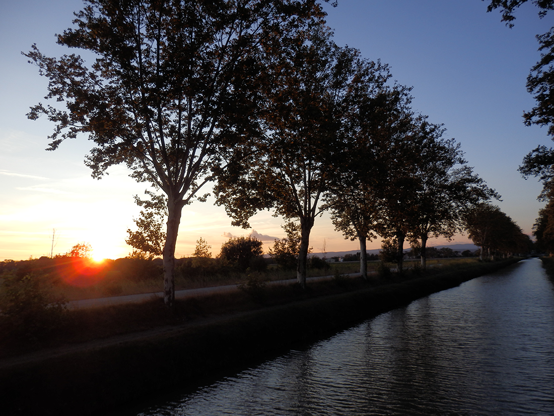 Sunset over Canal du Midi