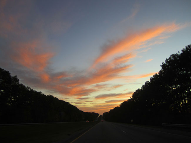 sunset over Alabama