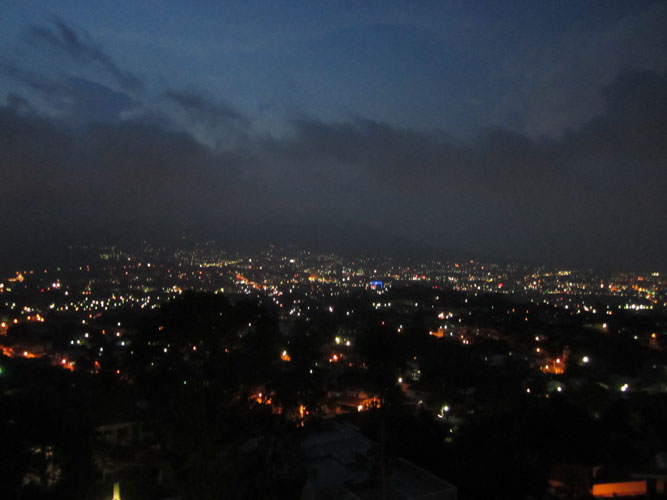 San Salvador at night