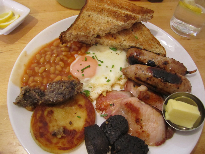 traditional Scottish breakfast